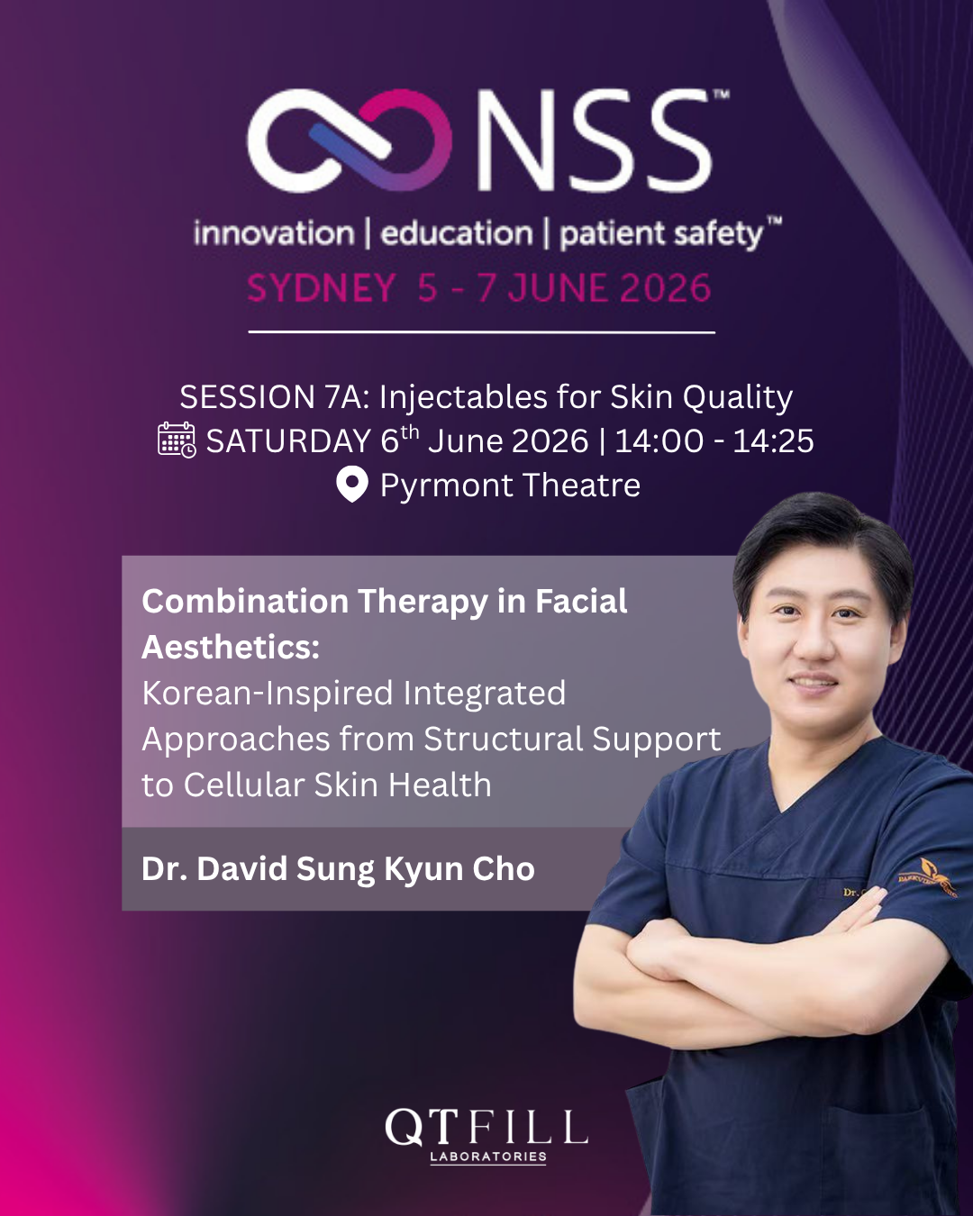 [6 June 2026] QTFill Laboratories will be presenting at the Non-Surgical Symposium 2026.